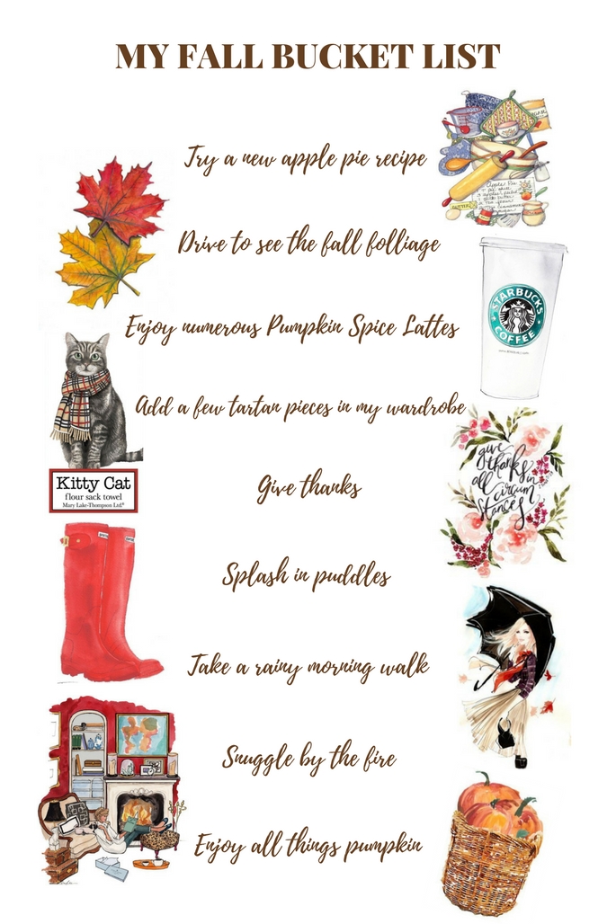 MY FALL BUCKET LIST