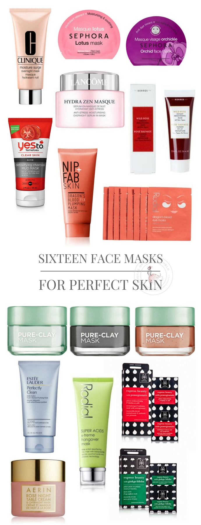 Sixteen Face Masks for Perfect Skin