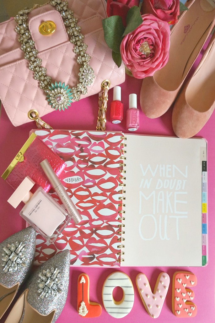 February Goals - Pink Flatlay // Shoegal Out In The World