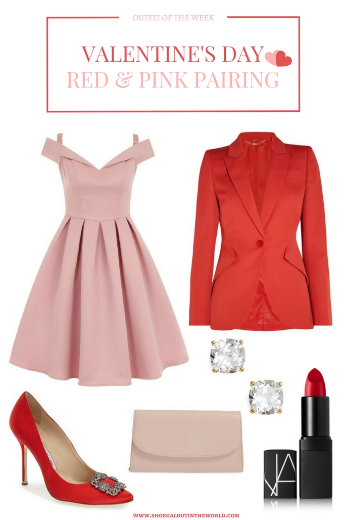 OUTFIT OF THE WEEK - VALENTINE'S DAY RED & PINK PAIRING // Shoegal Out In The World