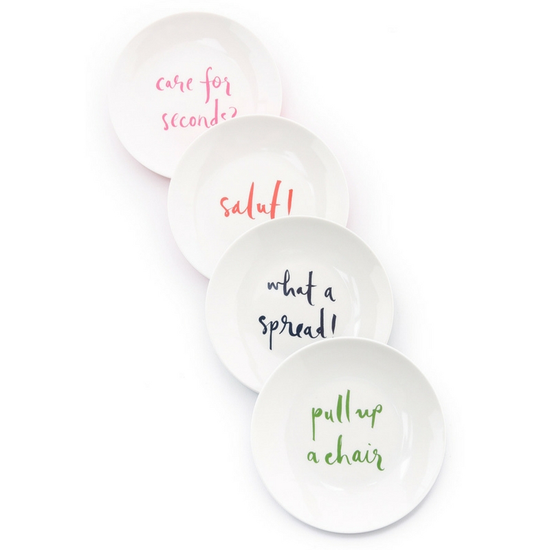 Kate Spade New York Salut! Melamine Tidbit Plate Set