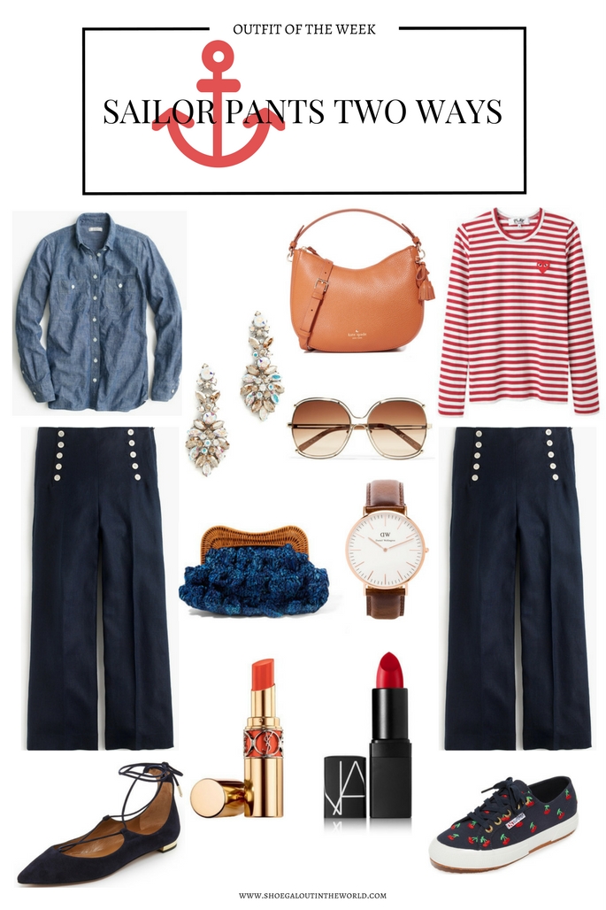 OUTFIT OF THE WEEK - SAILOR PANTS TWO WAYS