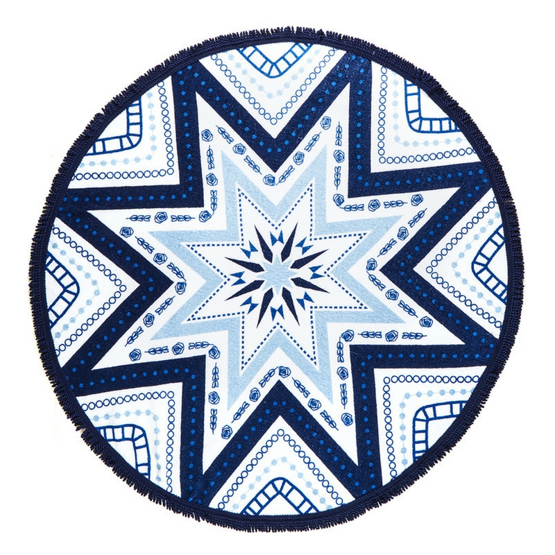 Soleil Miramar Printed Round Towel