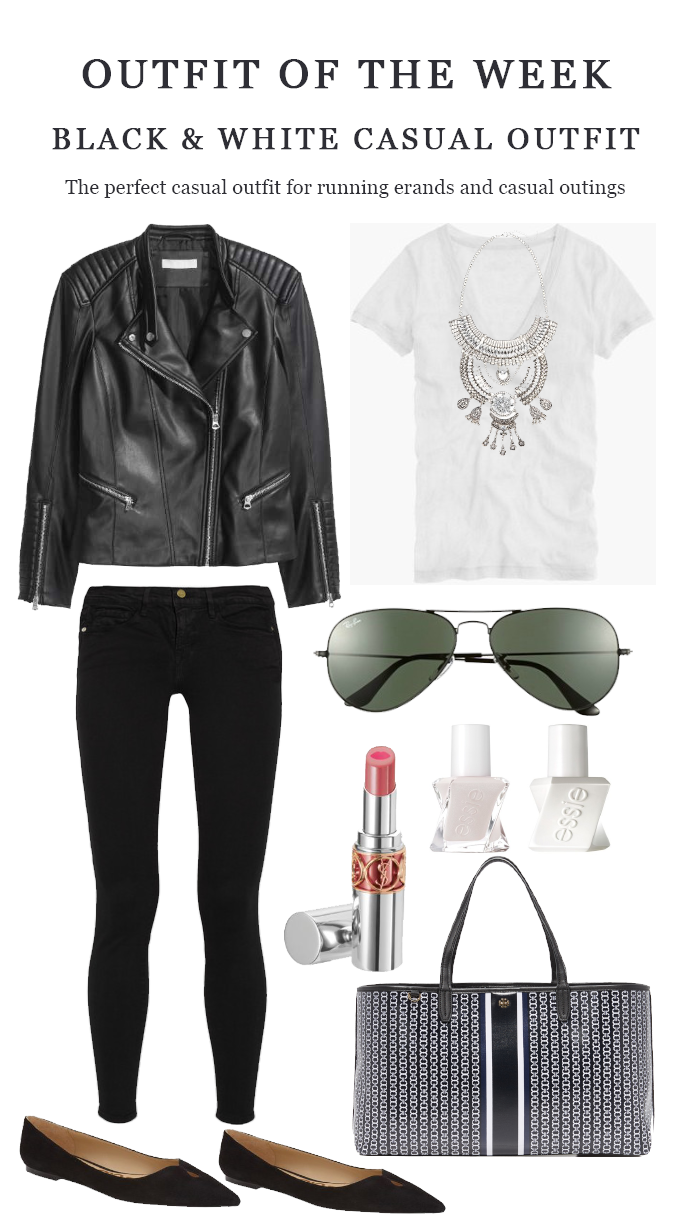 Outfit of the Week - Casual Black & White Outfit