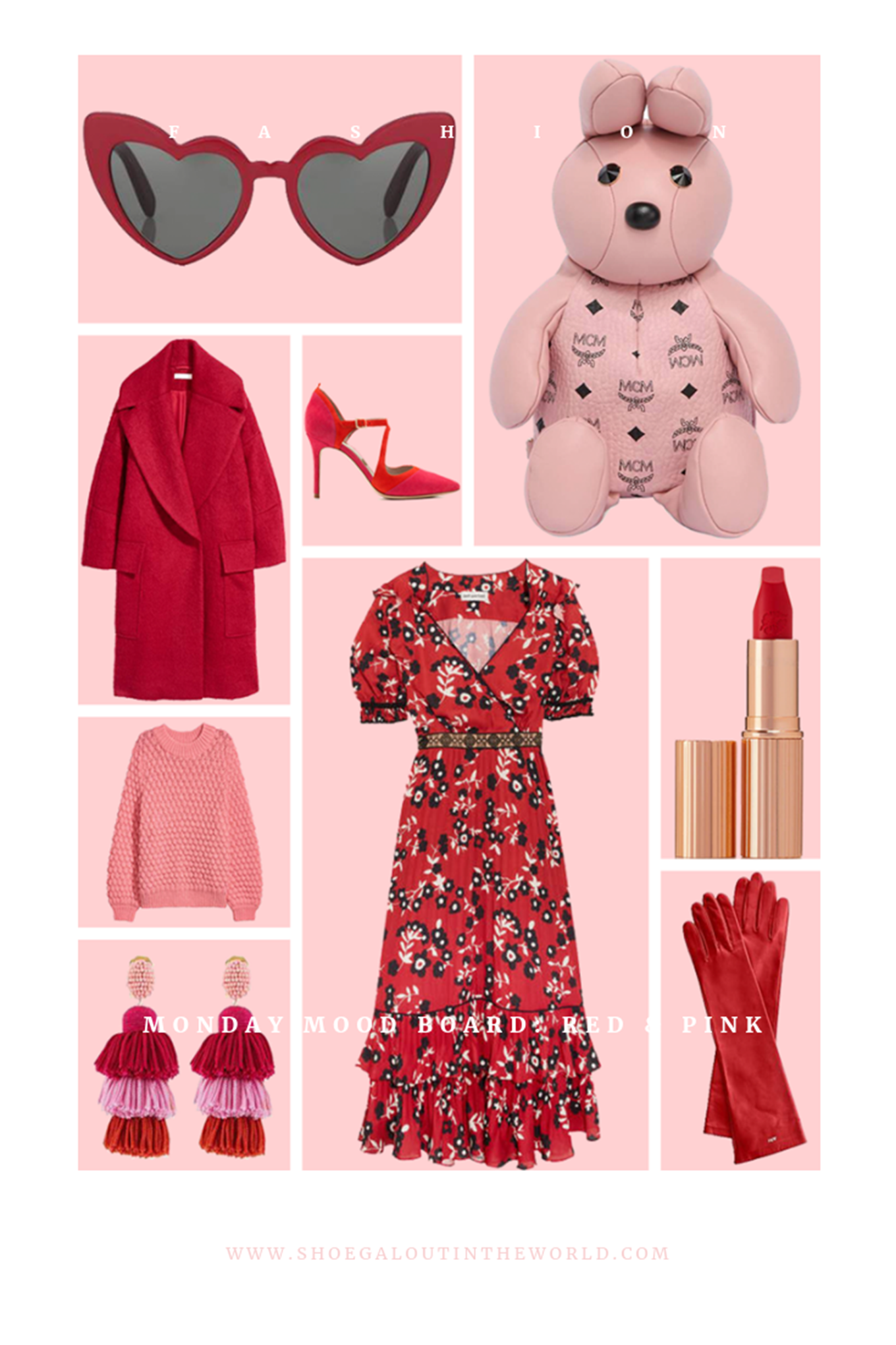 Monday Mood Board - Red & Pink - Pinterest