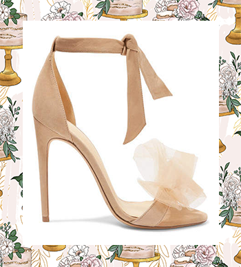 The Most Fabulous Wedding Shoes - Alexandre Birman Clarita Bow-embellished Suede And Tulle Sandals