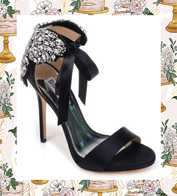 The Most Fabulous Wedding Shoes - Badgley Mischka Hilda Crystal Embellished Sandal