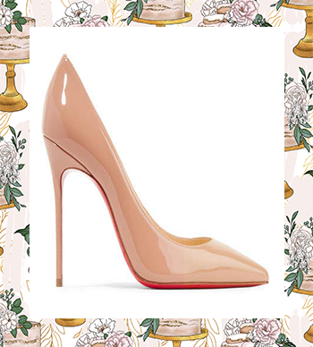 The Most Fabulous Wedding Shoes - Christian Louboutin Décolleté 554 100 Patent-leather Pumps