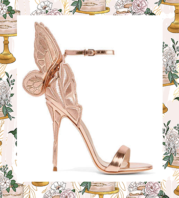 The Most Fabulous Wedding Shoes - Sophia Webster Chiara Embroidered Metallic Leather Sandals