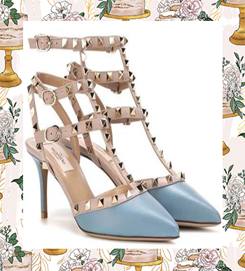 The Most Fabulous Wedding Shoes - Valentino Garavani Rockstud leather pumps