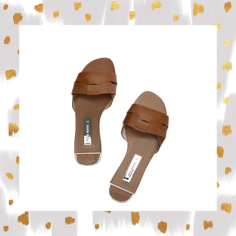 The best budget-friendly flat sandals to buy - ZARA Leather Crossover Sandals • $45.90