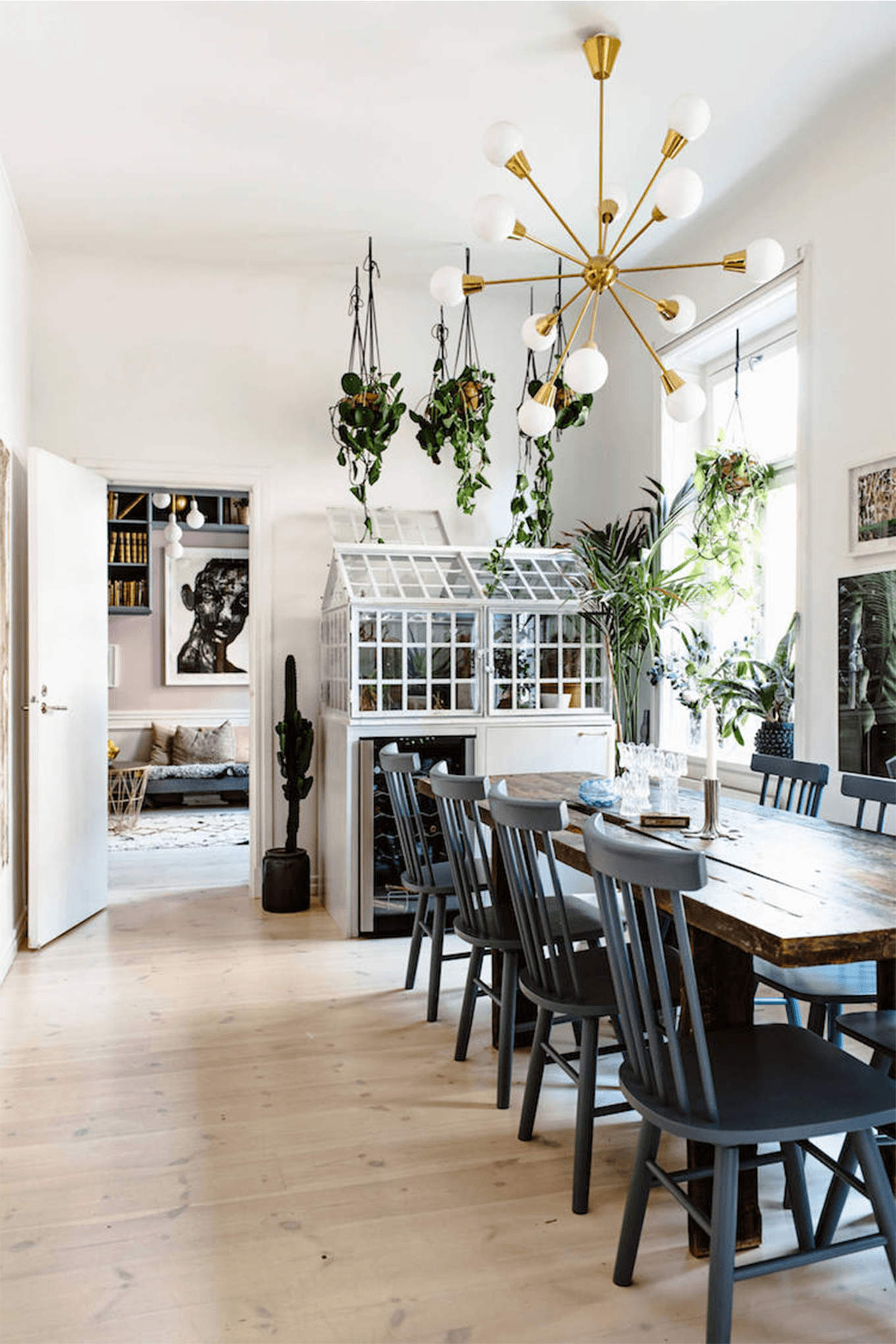 Home Tour - My Scandinavian Home - A Creativelly Beautiful Scandinavian Apartment - Dinning Room