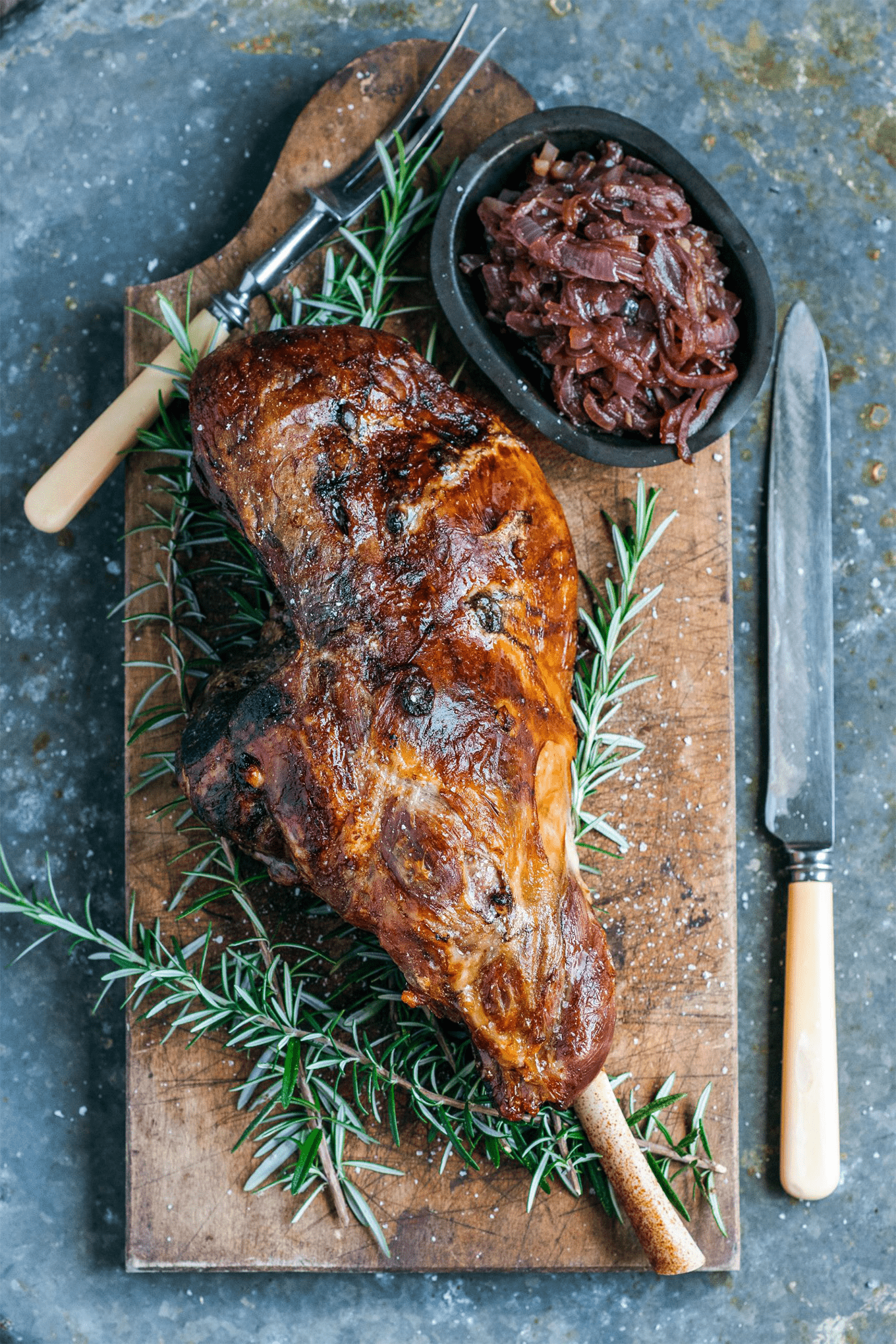 Easter Recipes for a Mouth-watering Meal - Slow-roast Easter Lamb with Caramelised Onions